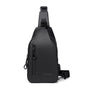 Men Outdoor Chest Bag Messenger Bag - Black
