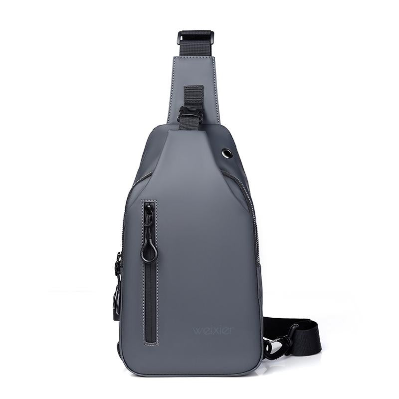 Men Outdoor Chest Bag Messenger Bag - Black
