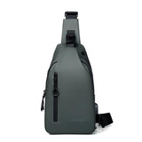 Men Outdoor Chest Bag Messenger Bag - Black