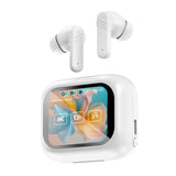 Wireless Bluetooth Earphones with Touch Screen Anc and Dual Noise Reduction - Black - Front View