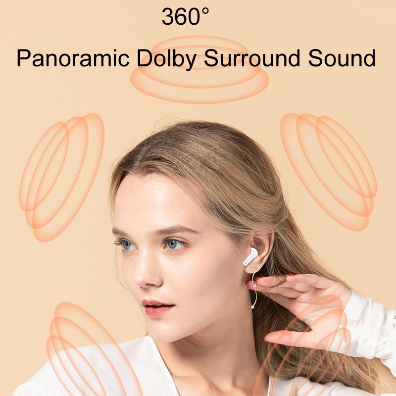 Wireless Bluetooth Earphones with Hd Noise Reduction for Gaming and Sports - Black
