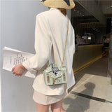Stylish Pu Leather Shoulder Bag For Women - White