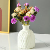 Versatile Drop-resistant Potted Plant Vase for Wet and Dry - Milk White - Front View