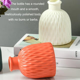 Versatile Drop-resistant Potted Plant Vase for Wet and Dry - Milk White - Top-Down View