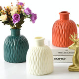 Versatile Drop-resistant Potted Plant Vase for Wet and Dry - Milk White - 45-Degree Angle