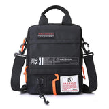 Waterproof Men Crossbody Bag Outdoor Cloth Sling For Hands Free Convenience - Dark Blue