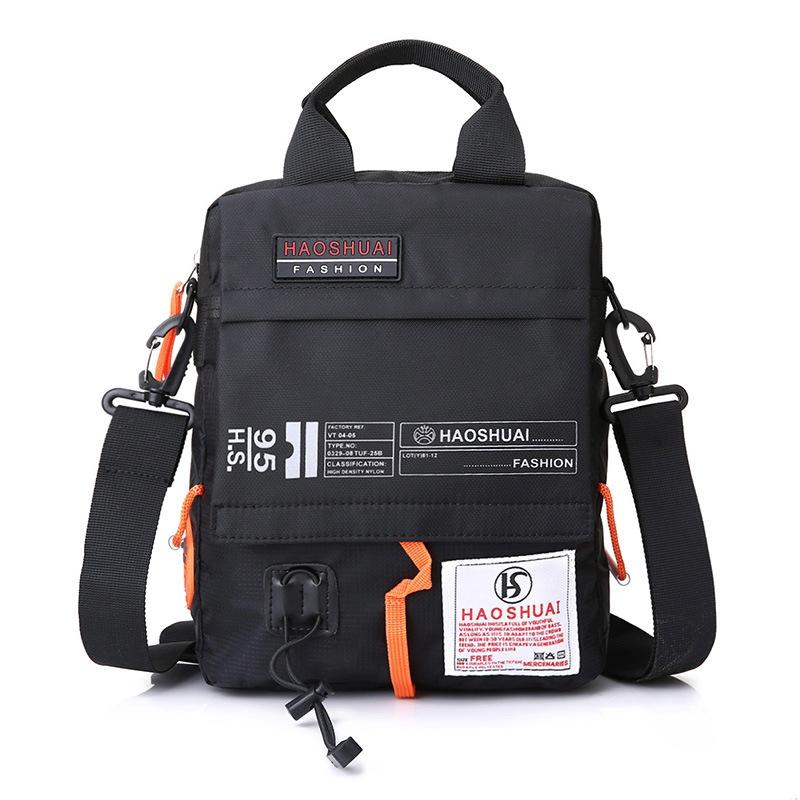 Waterproof Men Crossbody Bag Outdoor Cloth Sling For Hands Free Convenience - Dark Blue