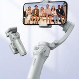 Three-axis Handheld Gimbal for Sf18 Phone - Anti-shake White - Side View