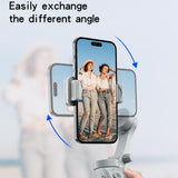 Three-axis Handheld Gimbal for Sf18 Phone - Anti-shake White - Rear View