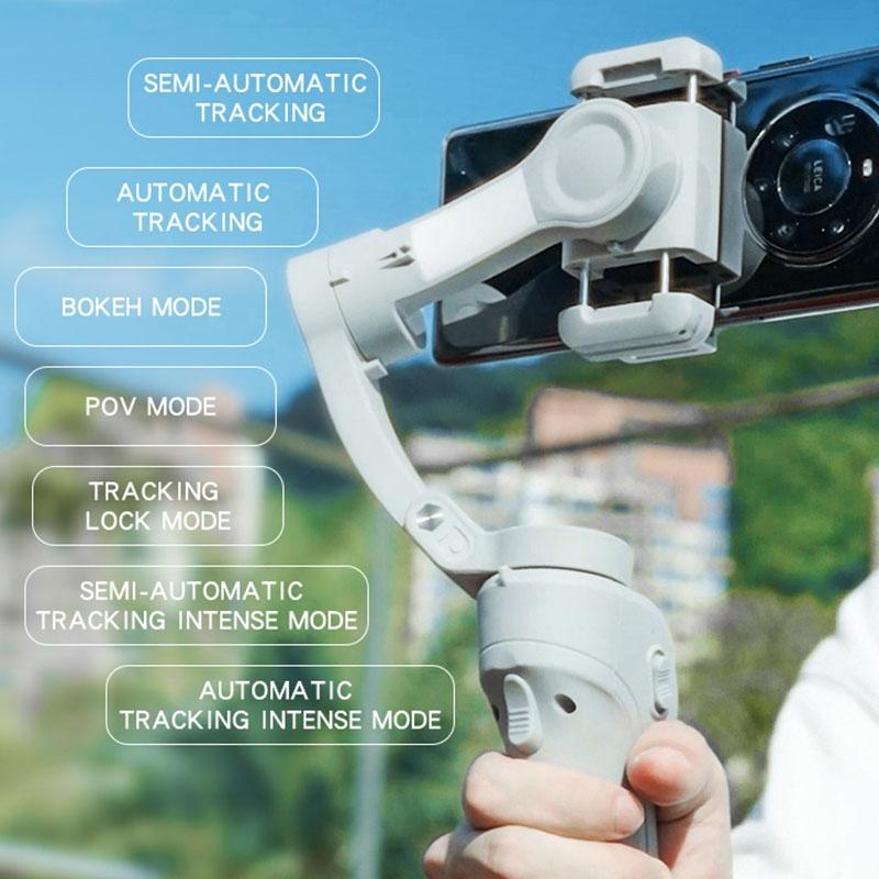 Three-axis Handheld Gimbal for Sf18 Phone - Anti-shake White