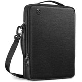 Waterproof Multifunctional Laptop Bag - 13.3-14 Inch - Black - Front View