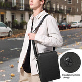 Waterproof Multifunctional Laptop Bag - 13.3-14 Inch - Black - Close-Up Angle