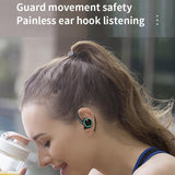 Wireless Bluetooth Earphones with Charging Bin and Digital Display - Black - Extra Image