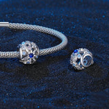 925 Sterling Silver Diy Bead Bracelet & Necklace Set - Side View