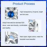 925 Sterling Silver Diy Bead Bracelet & Necklace Set - Top-Down View