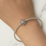925 Sterling Silver Diy Bead Bracelet & Necklace Set - 45-Degree Angle