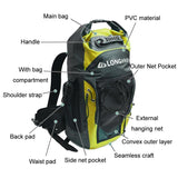Outdoor Diving Fin Backpack Drifting Swimming Fishing Ski Bag - Yellow - Top-Down View
