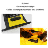 Outdoor Diving Fin Backpack Drifting Swimming Fishing Ski Bag - Yellow - 45-Degree Angle