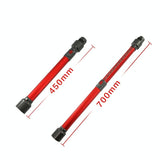 Metal Extension Tube for Dyson Vacuum Cleaners - Red - 45-Degree Angle