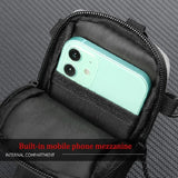 Multi Function Crossbody Bag For Outdoor Sports Fits Mobile Phones Men And Women - Grey - 45-Degree Angle