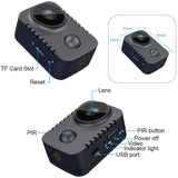 1080P Night Vision Surveillance Camera - Black - Side View