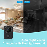 1080P Night Vision Surveillance Camera - Black - Low Angle