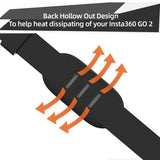 Protective Silicone Camera Strap for Insta360 Go2 - Close-Up Angle