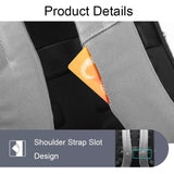 Silver Gray Multifunctional Anti-theft Laptop Backpack with Usb Charging Hole - Low Angle