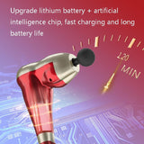 Arm Shape Usb Massage Gun For Muscle Relaxation - Red - 45-Degree Angle