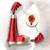 Arm Shape Usb Massage Gun For Muscle Relaxation - Red - Low Angle