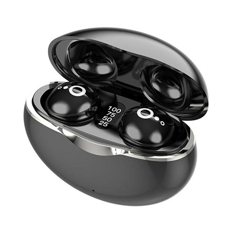 Mini Wireless Sports Earphones with Bluetooth for Sleep - S800 - Black