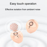 Mini Wireless Sports Earphones with Bluetooth for Sleep - S800 - Black - Low Angle