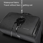 Waterproof Cosmetic Bag For Convenient Storage Black