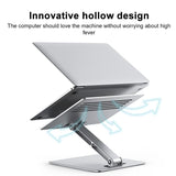Lenovo Thinkplus Laptop Stand - Silver Desktop Compatible - Side View
