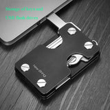 Multifunctional Edc Wallet For Keys & U Disk New Bring Metal Card Holder - Black - Rear View