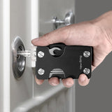 Multifunctional Edc Wallet For Keys & U Disk New Bring Metal Card Holder - Black - Close-Up Angle