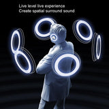 Wireless Dual Noise-cancelling Bluetooth Earphones for Music and Calls - Ivory White - Extra Image
