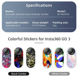 Insta360 Go 3 Silicone Case with Cooling Skin and Neck Strap - White