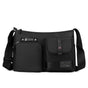 Crossbody Shoulder Bag For Casual Men Outdoor Functionality - Black