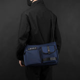 Crossbody Shoulder Bag For Casual Men Outdoor Functionality - Black