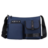 Crossbody Shoulder Bag For Casual Men Outdoor Functionality - Black