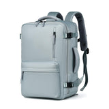 Spacious Travel Backpack For Laptops - Black - Front View