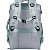 Spacious Travel Backpack For Laptops - Black - Rear View