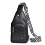 Versatile Single Shoulder Chest Bag For Motorcyclists - Black