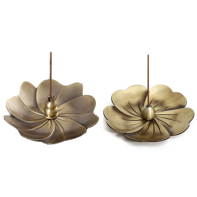 Vintage Alloy Incense Burner - Creative Sandalwood Furnace for Bedroom - Bronze