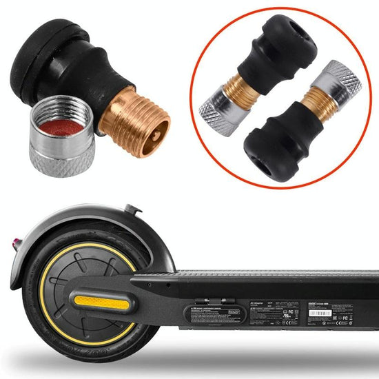 2-pack Ninebot Max G30 Scooter Tires with Vacuum Nozzle - Black