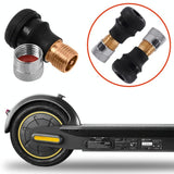 2-Pack Ninebot Max G30 Scooter Tires With Vacuum Nozzle - Black - Front View