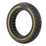 Universal 9.5 Electric Scooter with Off-road Tires - 230 x 50 - Red Line - Close-Up Angle