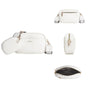 Small Square Pu Crossbody Bag For Women High Capacity - White