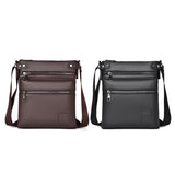 Retro Men's Crossbody Bag Black - Side View